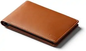 Bellroy Travel Wallet (Slim Leather Passport Wallet, RFID Blocking, Organizes Travel Documents, Cash & Tickets, Holds 4-10 Cards, Includes Micro Pen) - Caramel - RFID